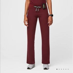 Figs basic scrub pants. Medium Tall. Burgundy
